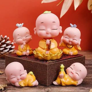 Mô Hình Tiểu Cảnh "Nhà Sư Nhỏ Mini" Đồ Trang Trí Xe Hơi, Sân Vườn/ Chậu Cây, Nhà Cửa ô tô Decor Decor Phòng