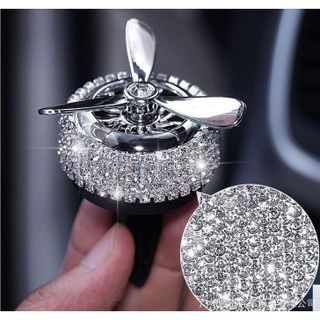 Trang Trí Cửa Gió Điều Hòa Ô Tô - Nước Hoa Sáp Thơm Cánh Quạt Đính Đá Cực Sang Cực Đẹp Cho Xế Yêu