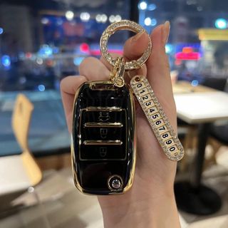 Ốp Chìa Chóa TPU Kia Morning 3 Nút Bật, Cerato, K3, Rondo, Rio, Soluto, Seltos, Sorento,(chìa gập)