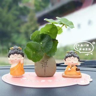 Sét Tượng Quan Âm Mini Dễ Thương-Tượng Quan Âm Ngồi Thiền Trang Taplo ô Tô,Bàn Làm Việc