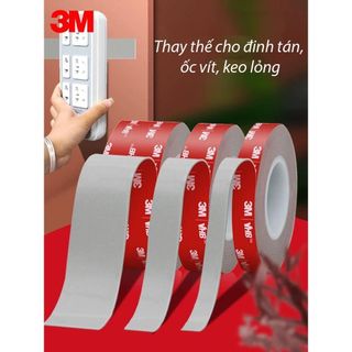 (1cmx30m) Băng Keo 2 Mặt Trong Suốt Acrylic Foam Chuyên Dụng – Keo Dán Siêu Dính Cường Lực Dán Ô Tô Xe Hơi