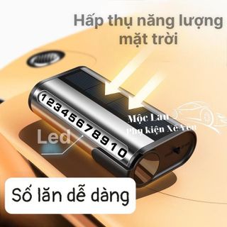Bảng Số Điện Thoại Bằng Kim Loại Sử Dụng Năng Lượng Mặt Trời Có Đèn LED Dạ Quang,