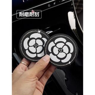 Miếng Lót Cốc Chống Trượt Cách Nhiệt trên Ô Tô Xe Hơi Đính Đá Sang Trọng