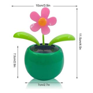 Đồ trang trí ô tô chậu hoa hướng dương lắc lư sử dụng năng lượng mặt trời trang trí taplo ô tô
