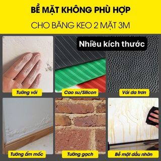 Băng Dính 2 Mặt Chuyên Dụng Cho Ô Tô Xe Hơi, Băng Keo Dán Cường Lực Siêu Dính Nhiều Size-Mincar