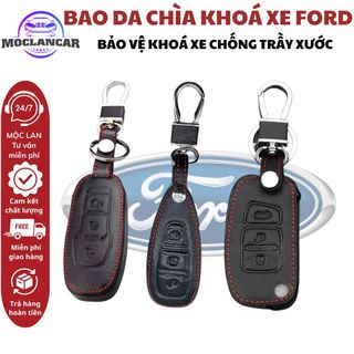 Tổng Hợp Ốp Bao Da Chìa Khoá Cao Cấp Xe FORD Ecosport, Teritory, Everet, Ranger, XLS, XLT, Wildtrak Chìa Cơ 2,3 Nút