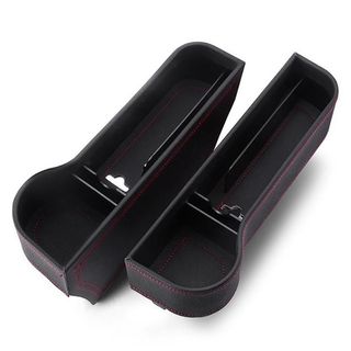 [Mã 77LIFESALE giảm 10% đơn 99K] 1 Khay cốc Để Đồ Bọc Da Cao Cấp Nhét Khe Ghế Ô Tô