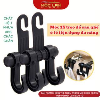 Móc 2S treo đồ sau ghế ô tô tiện dụng đa năng,sản phẩm không thể thiếu trong mỗi chiếc xe,phù hợp với mọi loại xe ô tô
