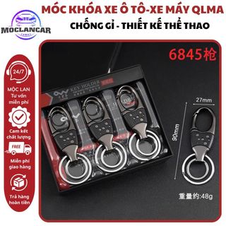 Móc Khóa Inox Lò Xo Cao Cấp QLMA 6845 - Móc Treo Chìa Khóa Đa Năng Bền Đẹp Sang Trọng-Mộc Lan