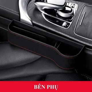 [Mã 77LIFESALE giảm 10% đơn 99K] 1 Khay cốc Để Đồ Bọc Da Cao Cấp Nhét Khe Ghế Ô Tô