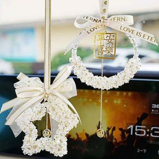 Khánh Treo Gương Ngôi Sao Pha Lê, Phật Sen Pha Lê Cao Cấp Ý Nghĩa Hòa Bình Và Niềm Vui Trang Trí Nội Thất Xe Ô Tô