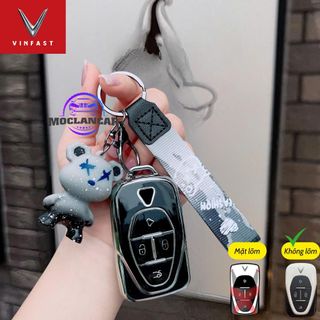 ( Mặt Nổi ) Ốp Chìa Khóa Xe Điện VINFASAT VF6, VF7, VF8, VF9 ,Móc Khóa VF6 VF7 VF8 VF9 Bảo Vệ Chìa Khóa Chống Trầy Xước