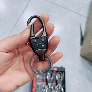 Móc Khóa Inox Lò Xo Cao Cấp QLMA 6845 - Móc Treo Chìa Khóa Đa Năng Bền Đẹp Sang Trọng-Mộc Lan