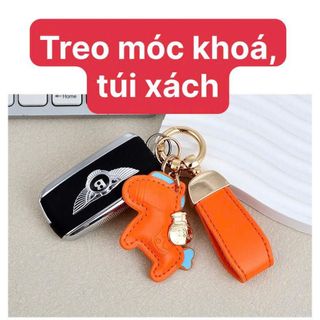 Móc Khóa Da PU Hình Ngựa Hoạt Hình Đáng Yêu – Phụ Kiện Trang Trí Hoàn Hảo Cho Xe Máy, Ô Tô, Túi Xách