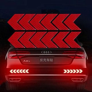 Sét 12 mũi tên phản quang dán sau xe ô tô