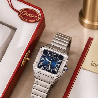 CartiSantos de Cartier Large Blue WSSA0030
