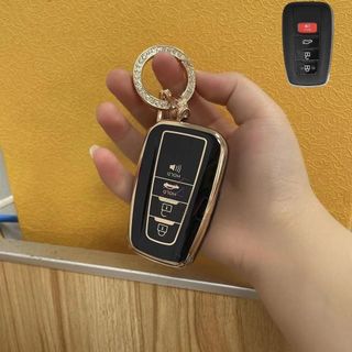 Ốp Chìa Khóa TPU Toyota Camry 4 Nút 2021-2022-2023 , Bọc Chìa Khóa Xe Hơi Thông Minh Chống Trầy Xước Xe