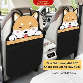 Tấm Chắn Lưng Ghế ô Tô Chống Bẩnt Chống Trầy Xước Lưng Ghế Hạo Tiết Hoạt Hình Dễ Thương Otofunmoclan Nội Thất