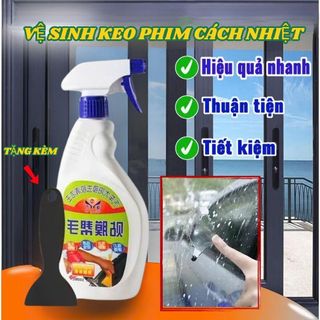 Chai T.ẩy K.eo Dán Film Cách Nhiệt Cũ Cho Xe Ô tô, Nhà Kính, Tẩy Băng Keo Đa Năng Tiện Lợi Hiệu Quả