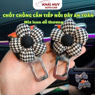 Chốt Khoá Dây An Toàn Dành Cho Ô Tô Xe Hơi-Chốt Chồng Cắm Tiếp Nối, Ngắt Chuông Cảnh Báo Trên Ô Tô