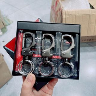 Móc Khóa 3in1 Inox Lò Xo Cao Cấp QLMA 6843 - Móc Treo Chìa Khóa Đa Năng Bền Đẹp Sang Trọng-Mộc Lan
