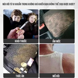 Chai Xịt Khử Mùi và Khử Trùng Máy Lạnh Ô Tô Làm Sach Không Khí Vệ Sinh Điều Hòa Xe Hơi