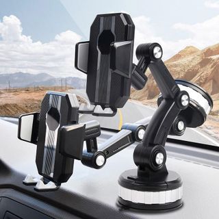Giá Đỡ Điện Thoại 3 Khớp Xoay 360,Gắn Taplo,Kính Cực Chắc Chắn Điều Chỉnh dễ dàng thông minh