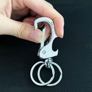 Móc Khóa 3in1 Inox Lò Xo Cao Cấp QLMA 6843 - Móc Treo Chìa Khóa Đa Năng Bền Đẹp Sang Trọng-Mộc Lan