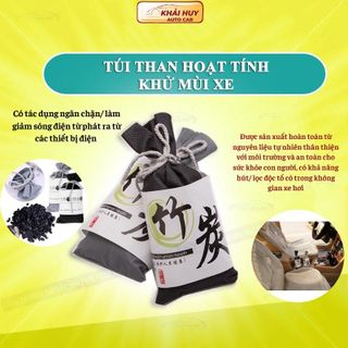 Túi Than Tre Hoạt Tính Khử Mùi , Lọc Không Khí Xe Hơi , Xe Ô Tô, Tủ Quần Áo khaihuyauto