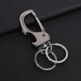 Móc Khóa 3in1 Inox Lò Xo Cao Cấp QLMA 6843 - Móc Treo Chìa Khóa Đa Năng Bền Đẹp Sang Trọng-Mộc Lan