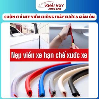 CUỘN CHỈ NẸP VIỀN NỘI THẤT XE HƠI ĐA MÀU (5 MÉT) – CHỐNG TRẦY XƯỚC & GIẢM ỒN | TẶNG KÈM GẠT VÀNG KHAIHUYAUTO