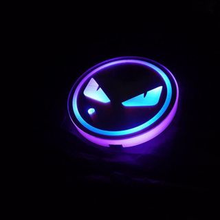 Lót Cốc Nước ô tô Có Đèn LED RGB Cảm Biến Rung Chống Trượt Cổng Sạc USB