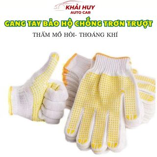 Găng Tay Bảo Hộ Chống Trượt Cao Cấp – Sợi Cotton Mềm, Freesize, Thoáng Khí, Bền Bỉ