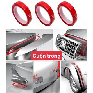 (2cmx30m) Băng Dính 3M 2 Mặt Trong Suốt Acrylic Foam Tapes – Băng Keo 3M Cường Lực Siêu Chắc Chuyên Dụng Ô Tô Xe Hơi