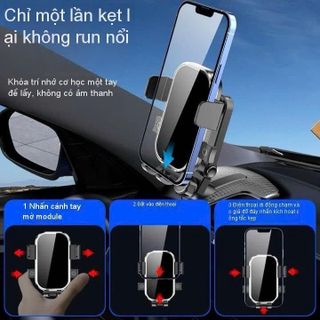 Đỡ Điện Thoại Trên Ô Tô A03 - Kẹp Điện Thoại Cài Cửa Gió- Bảng Điều Khiển Trung Tâm Phụ Tùng