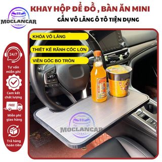 Khay Để Đồ Kiêm Bàn Ăn Mini Gắn Treo Bọc Vô Lăng Đa Lăng, Giá Đỡ Máy Tính Bảng,Laptop Làm Việc Ngoài Trời
