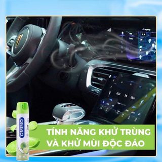 Xịt Thơm Khử Mùi Nội Thất Ô Tô OMINO M11 330ml - Đủ 3 Mùi Hương Táo, Đào, Chanh - Chính Hãng Lưu Hương Lâu Khử Khuẩn
