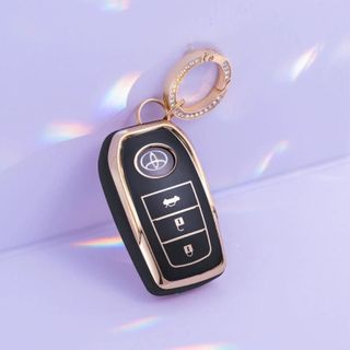 Ốp Chìa Khóa Toyota Fortuner 3 Nút Thông Minh - Camry - Fortuner 2021-2022 Chất Liệu Nhựa TPU Ôm Sát Khóa Khải Huy Yêu Xe