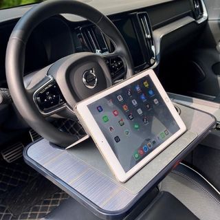 Khay Để Đồ Kiêm Bàn Ăn Mini Gắn Treo Bọc Vô Lăng Đa Lăng, Giá Đỡ Máy Tính Bảng,Laptop Làm Việc Ngoài Trời