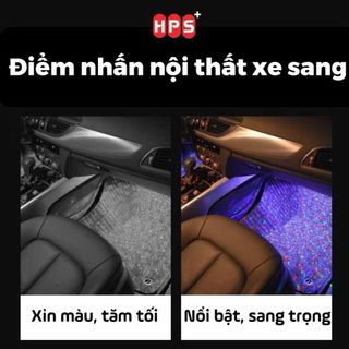 Đèn Led Gầm 3 Bóng Chiếu Sao Cắm Cổng USB - Bộ 4 Đèn Led A12 Cảm Ứng Nháy Theo Nhạc Có Điều Khiển Tùy Chỉnh - Moclancar