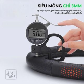 Bọc Vô Lăng Ô Tô 3D Da Nappa Cao Cấp Siêu Mỏng Thiết Kế Kiểu Dáng Lỗ Thoát Khí Chống Trơn Trượt 38cm