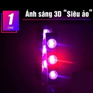 Đèn Led Gầm 3 Bóng Chiếu Sao Cắm Cổng USB - Bộ 4 Đèn Led A12 Cảm Ứng Nháy Theo Nhạc Có Điều Khiển Tùy Chỉnh - Moclancar