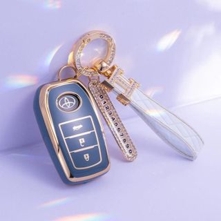 Ốp Chìa Khóa Toyota Fortuner 3 Nút Thông Minh - Camry - Fortuner 2021-2022 Chất Liệu Nhựa TPU Ôm Sát Khóa Khải Huy Yêu Xe