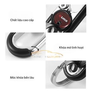 Móc Khóa Lò Xo Inox Cao Cấp QLMA 6851 - Móc Treo Chìa Khóa Đa Năng , Chống Gỉ, Bền Chắc-Mincar
