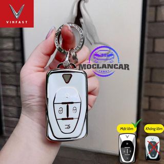 ( Mặt Lõm ) Ốp Chìa Khóa Xe Điện VINFASAT VF6, VF7, VF8, VF9 E34 ,Móc Khóa VF6 VF7 VF8 VF9 E34 Bảo Vệ Chìa Khóa Chống Trầy Xước