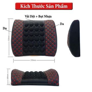 Gối Tựa Lưng, Đệm Lưng Massage Trên Xe Ô Tô , Xe Hơi - Ghế Văn Phòng Chống Đau Mỏi Lưng