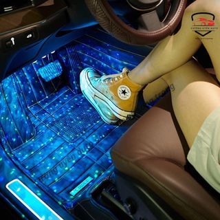 Đèn Led Gầm 3 Bóng Chiếu Sao Cắm Cổng USB - Bộ 4 Đèn Led A12 Cảm Ứng Nháy Theo Nhạc Có Điều Khiển Tùy Chỉnh - Moclancar