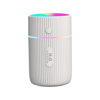 Máy phun sương trên ô tô Humidifier H2O, sạc pin, dung tích 220ml, tạo ẩm cho không khí có đèn nhiều màu