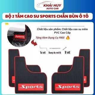 (Nhiều Mẫu)Bộ 2 Tấm Cao Su Chắn Bùn Ô Tô Chắn Nước Bùn Đất Văng Lên Xe Và Các Xe Khác Khi Trời Mưa khaihuyauto