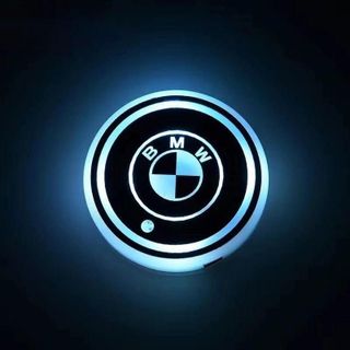 Phụ Kiện Trang Trí Lót Cốc Nước Trên Ô Tô Có Đèn LED RGB Cảm Biến Rung
